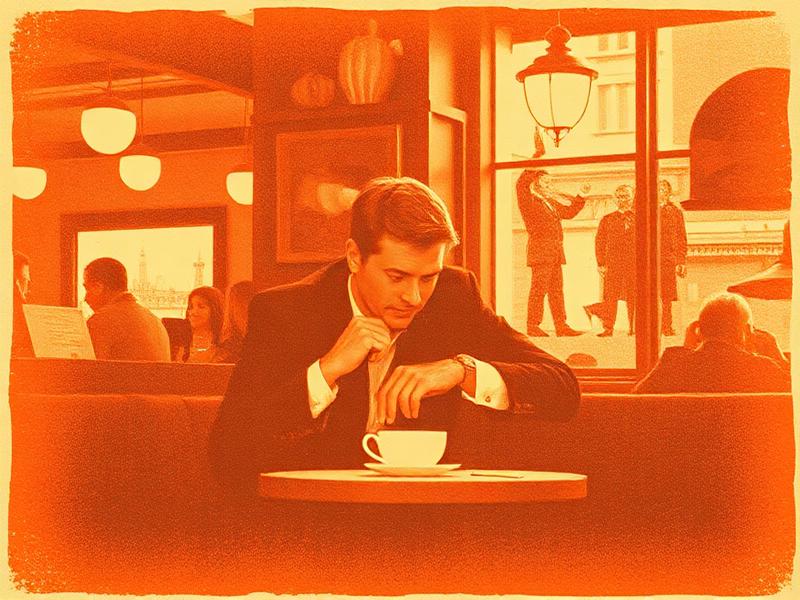 Two people over coffee